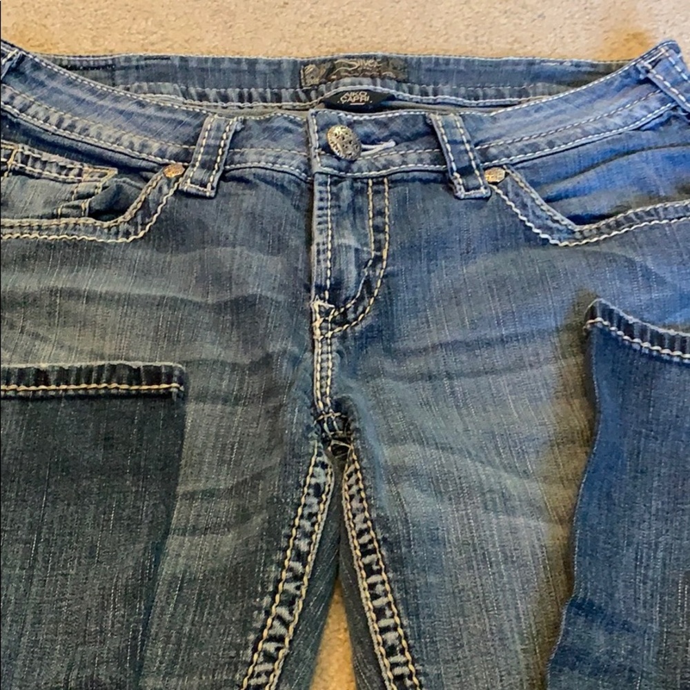 Silver Aiko capri jeans
